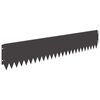 vidaXL Nurmireunus 20 pcs 103 x 20 cm Ter&auml;s Musta