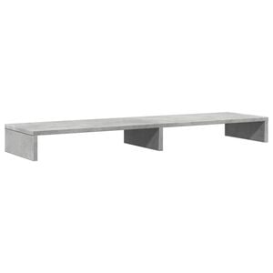 vidaXL N&auml;ytt&ouml;teline betoninharmaa 100x27x10 cm tekninen puu