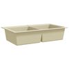 vidaXL Keitti&ouml;n tuplapesuallas graniitti beige