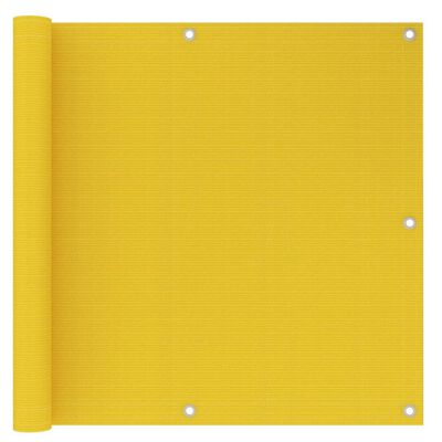 vidaXL Parvekkeen suoja keltainen 90x500 cm HDPE