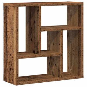 vidaXL Sein&auml;hylly vanha puu 45x16x45 cm tekninen puu