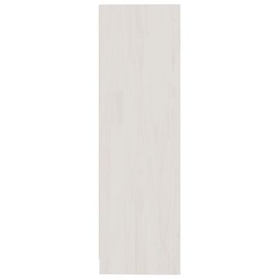 vidaXL Kirjahylly valkoinen 70x33x110 cm täysi mänty