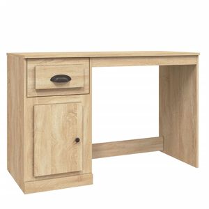 vidaXL Ty&ouml;p&ouml;yt&auml; laatikolla Sonoma-tammi 115x50x75 cm tekninen puu