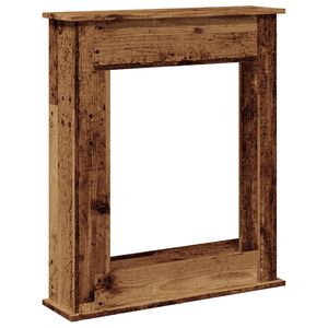 vidaXL Takkakehys vanha puu 75x20x87,5 cm tekninen puu