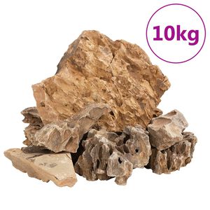 vidaXL Lohik&auml;&auml;rmekivet 10 kg ruskea 5-30 cm