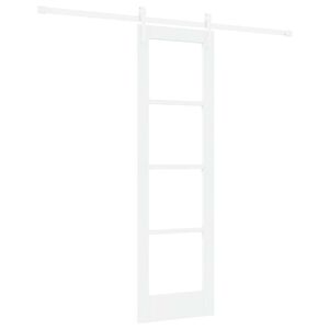 vidaXL Liukuovi 61 x 198,5 cm T&auml;ysi m&auml;nty ja lasi Valkoinen