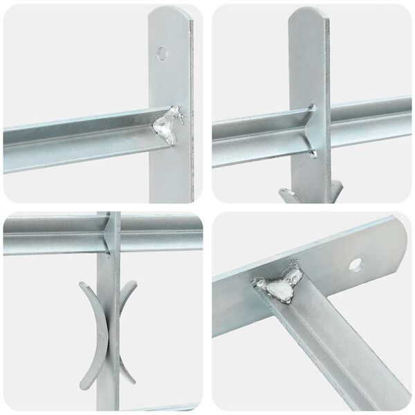 Säädettävä Ikkunan Turvaristikko 4:llä Poikkitangolla 500-650 mm