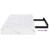 vidaXL Seinähylly 2 pcs Valkoinen marmori 90 x 23,5 x 4 cm