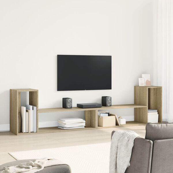 vidaXL TV-tasot 2 kpl Sonoma-tammi 100x30x50 cm lastulevy