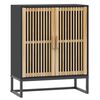 vidaXL Senkki musta 60x30x75 cm tekninen puu