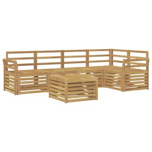 vidaXL Ulkosohvakokoelma 6 pcs valkoinen 59 x 59 x 37 cm