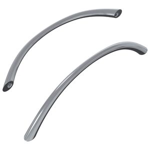 vidaXL Kahva 2 kpl Hopea 107 x 3.6 x 23 mm Ruostumaton ter&auml;s