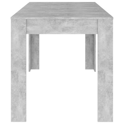 vidaXL Ruokapöytä betoninharmaa 140x74,5x76 cm lastulevy