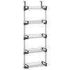 vidaXL S&auml;ilytysteline oveen 5 hylly&auml; 52x20x135 cm alumiini