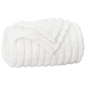 vidaXL Heittoviltti Valkoinen 150 x 130 cm 0.5 kg Fleese