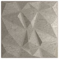 vidaXL Seinäpaneelit 24 kpl betoninharmaa 50x50 cm XPS 6 m² timantti