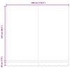 vidaXL Vetoutuva markiisi Valkoinen 300 x 250 cm Polyesteri ja metalli