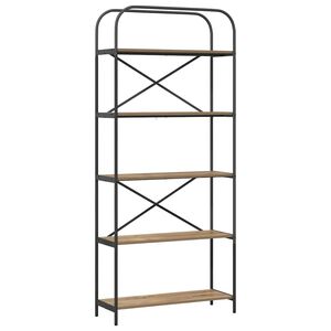 vidaXL Kirjahylly Artisan tammi 80 x 30 x 183 cm Tekninen puu