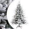 vidaXL Salkomallinen tekoinen joulukuusi 120 cm PVC ja metalli