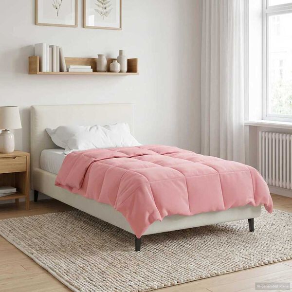 vidaXL Talvityyny Quiltottu Pinkki 140 x 220 cm Mikrokuitu