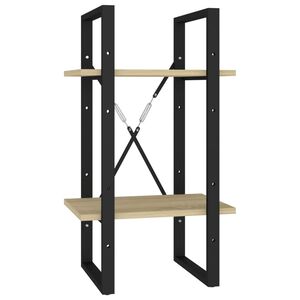 vidaXL 2-tasoinen kirjahylly Sonoma-tammi 40x30x70 cm tekninen puu