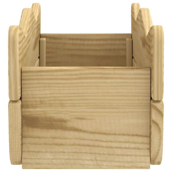 vidaXL Korotettu kukkalaatikko 50x18x18 cm kyll&auml;stetty m&auml;nty