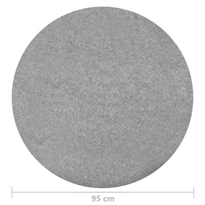 vidaXL Keinonurmi nastoilla halkaisija 95 cm harmaa pyöreä