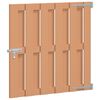 vidaXL Puutarhaportti 100 x 100 cm WPC ja alumiini Ruskea