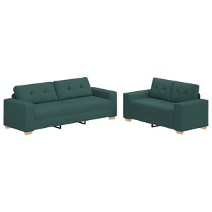 vidaXL | Sohvasetti | tyynyll&auml; 2 pcs Keltainen 221 x 78 x 80 cm Kangas