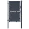 vidaXL Puutarhan portti ter&auml;s 100x125 cm antrasiitti