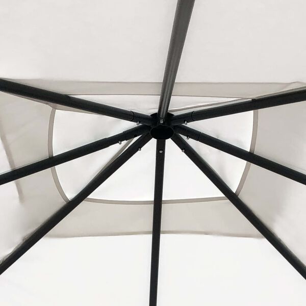 vidaXL Huvimaja 3x3x2,6 m kerma 160 g/m²