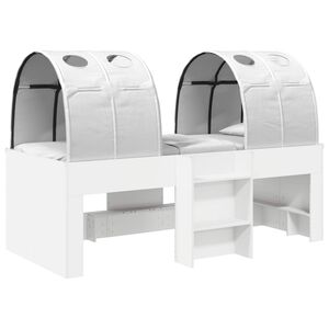 vidaXL S&auml;nky Tunnelilla 4 pcs valkoinen Tekninen puu
