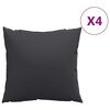 vidaXL Sohvatyynyt 4 kpl musta 60x60 cm kangas