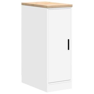 vidaXL Autotallin s&auml;ilytyskaappi valkoinen 30x51x85 cm t&auml;ysi m&auml;nty