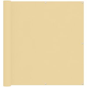 vidaXL Parvekkeen Verho Hiekka 110 x 600 cm Oxford-kangas