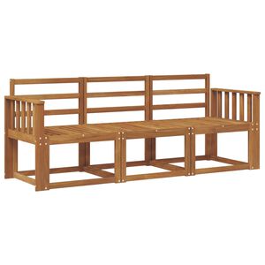 vidaXL Ulkosohvakokoelma 3 pcs Luonnollinen