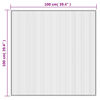 vidaXL Matto neli&ouml; ruskea 100x100 cm bambu