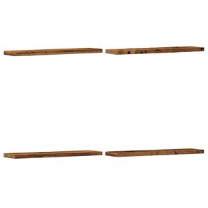 vidaXL Sein&auml;hyllyt 4 kpl vanha puu 40x10x1,5 cm tekninen puu