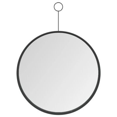 vidaXL Riippuva peili koukulla 30 cm musta