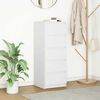vidaXL Senkki laatikoilla valkoinen 37,5x35x99 cm tekninen puu