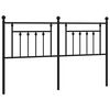 vidaXL Metallinen vaihtop&auml;&auml;ty musta 180 cm