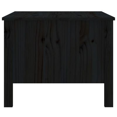 vidaXL Sohvapöytä musta 100x50x40 cm täysi mänty