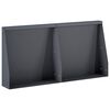 vidaXL Pato 2 kpl 40 x 12 x 40 cm Ter&auml;s Antrasiitti