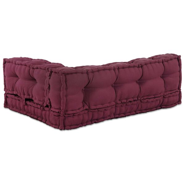 vidaXL Pallet-sofatyyny Burgundy kangas