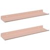 vidaXL Kelluva hylly 2 kpl Pinkki 40 x 8,5 x 2,5 cm Ter&auml;s