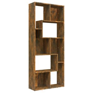 vidaXL Kirjahylly savutammi 67x24x161 cm tekninen puu