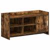 vidaXL Kenk&auml;kaappi ovella Savutammi 100 x 39,5 x 51 cm Tekninen puu