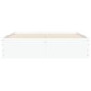 vidaXL S&auml;ngynrunko laatikoilla valkoinen 120x190 cm tekninen puu