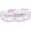 vidaXL 7-osainen Ulkosohvasarja t&auml;ysi douglaskuusi