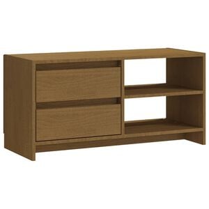 vidaXL TV-taso hunajanruskea 80x31x39 cm t&auml;ysi m&auml;nty